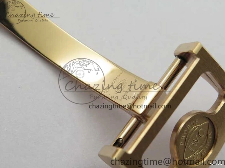 MIROTIME 0129 Elegant Portugieser Perpetual Calendar IW503302 RG V9F 1:1 Best Edition Gray Dial on Black Leather Strap A 7096